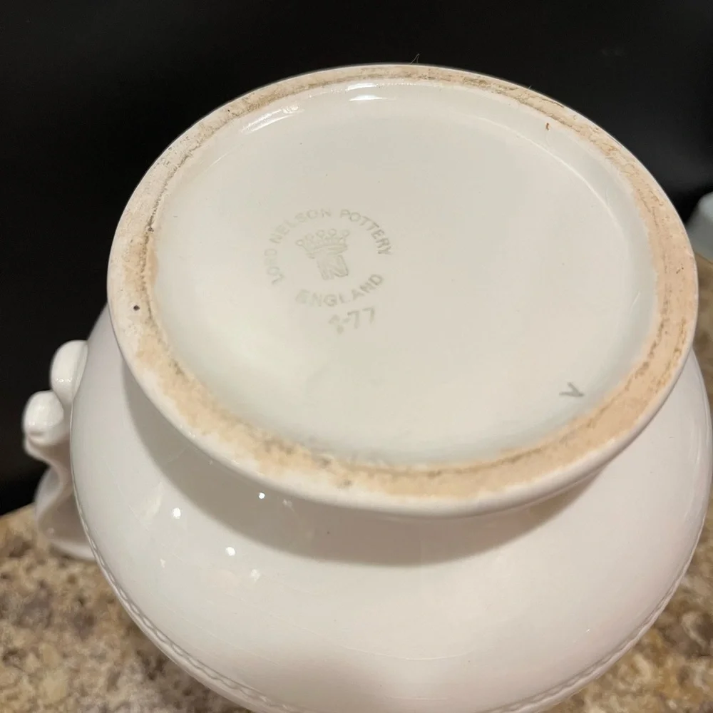 Vintage Lord Nelson Pottery Pitcher Floral Made in England 7”